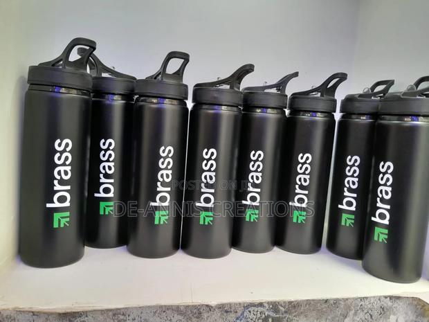 Metallic Black Water Bottle