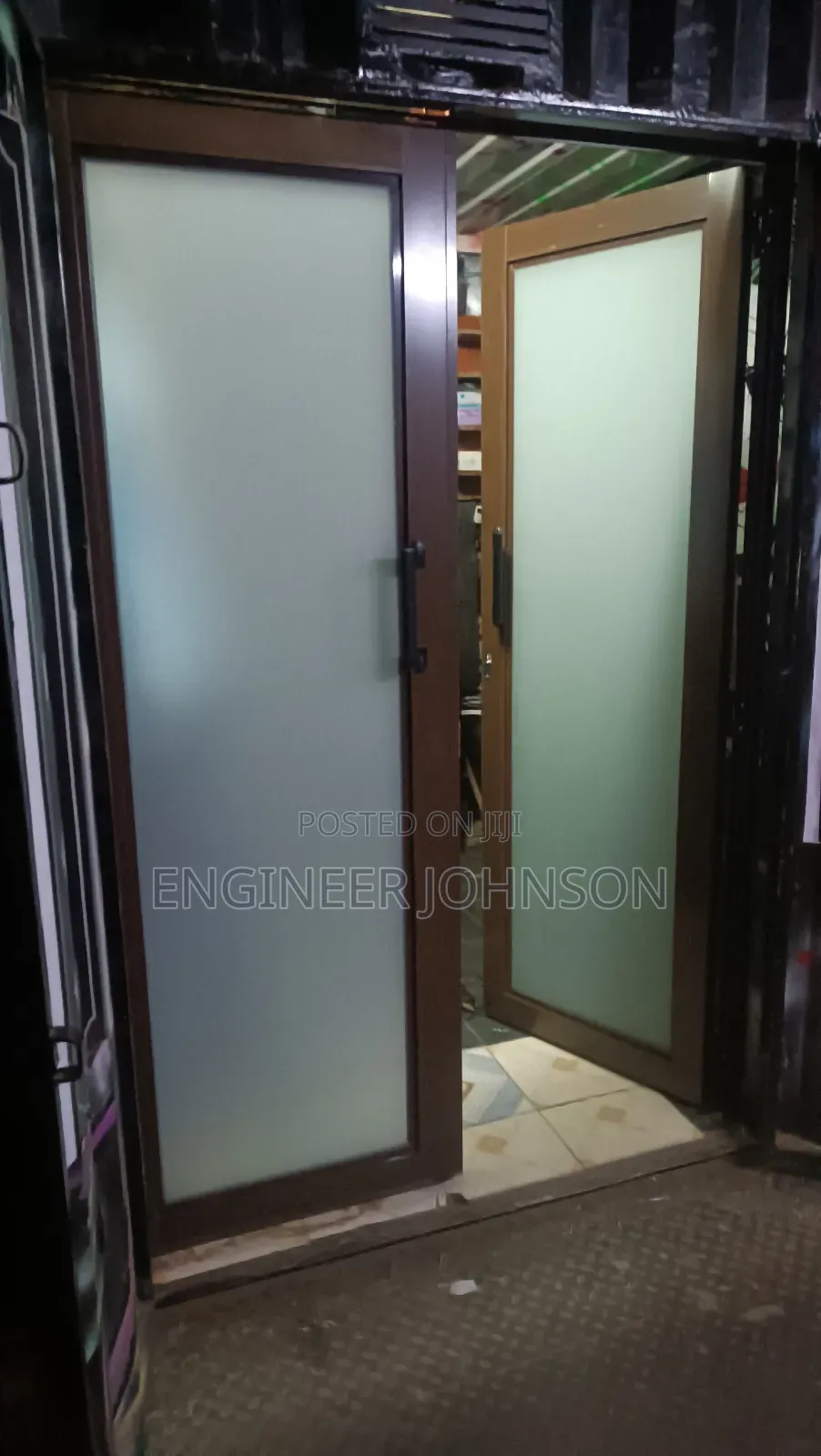 Privacy Glass Door