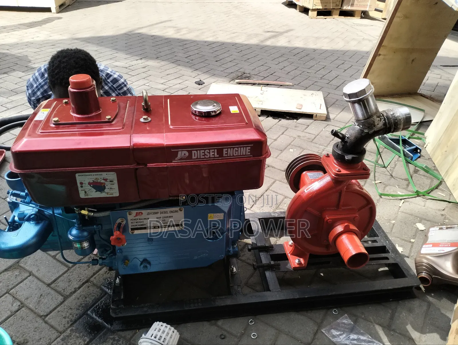 30hp Diesel High Pressure Water Pump, 135m Head