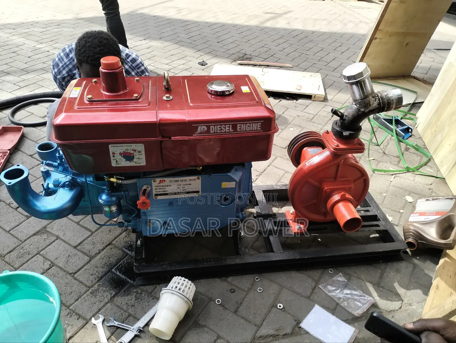 30hp Diesel High Pressure Water Pump, 135m Head