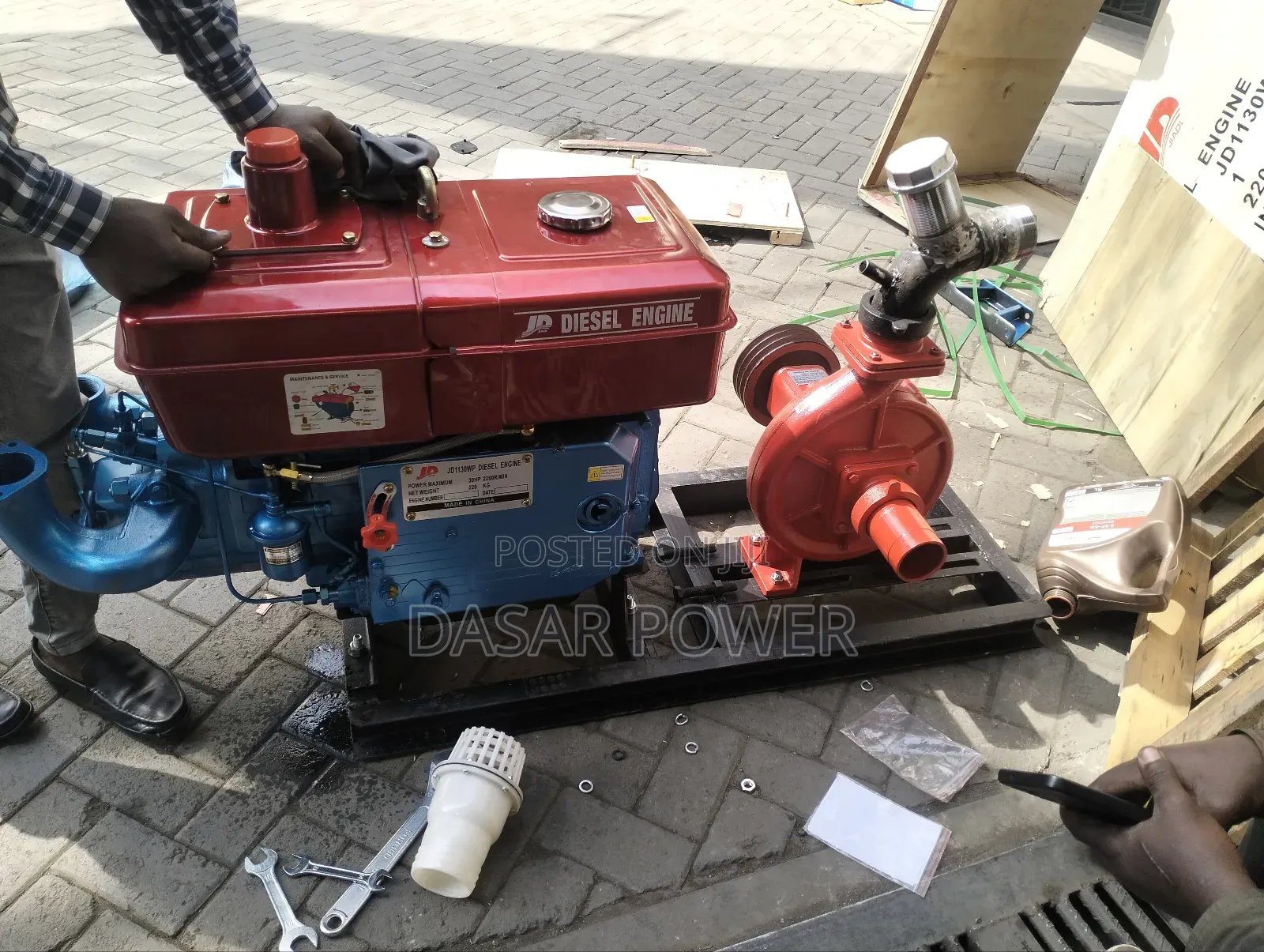30hp Diesel High Pressure Water Pump, 135m Head