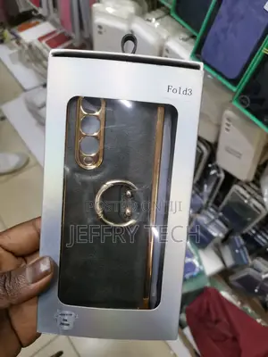 Case for Samsung Galaxy Z Fold 3, Luxury Plating Leather Cas