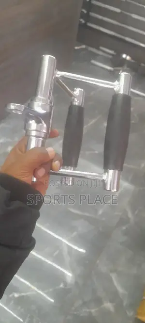 Gym Cable Attachment Vshaped Seated Row Bar With Rubber Grip