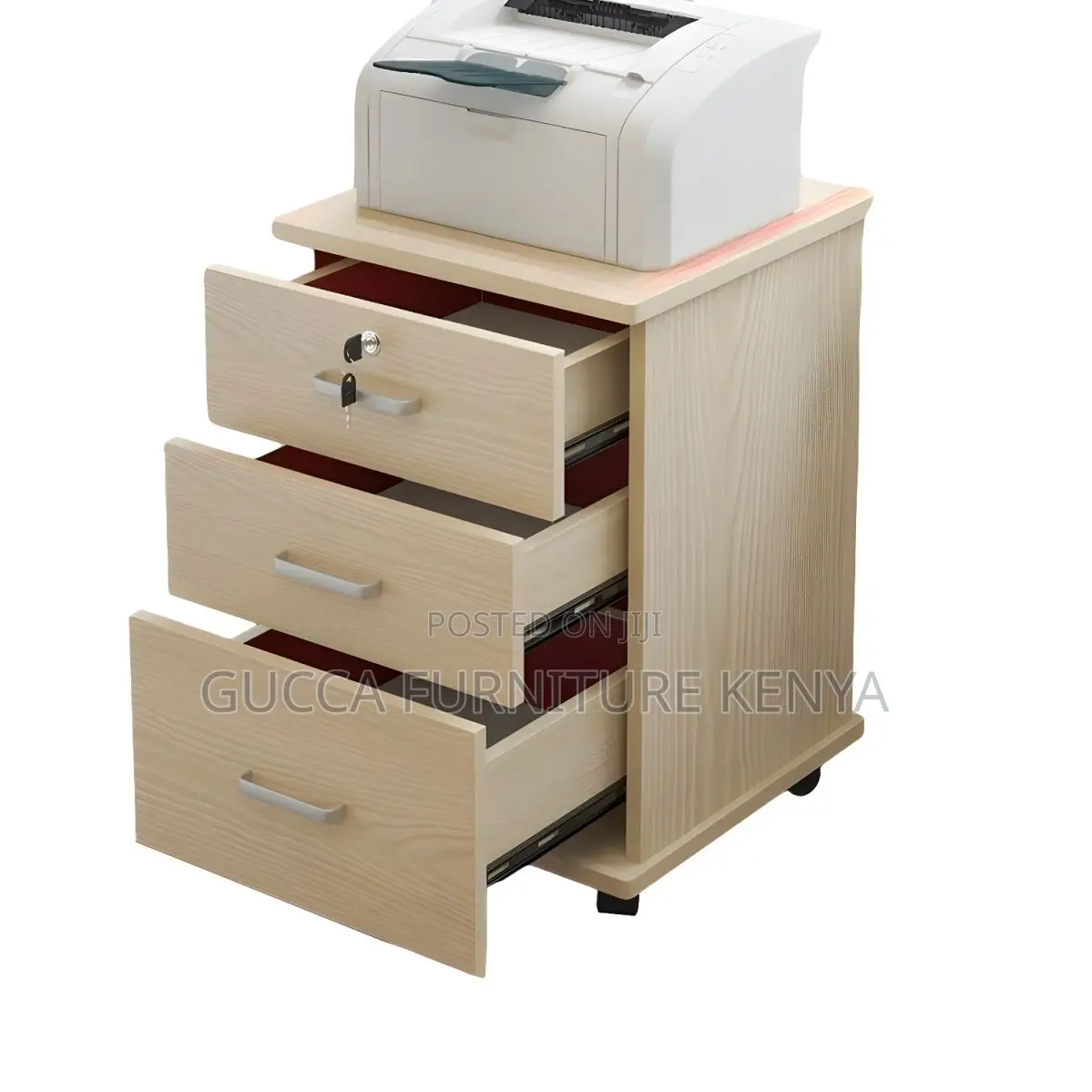 3 Drawers Mobile Pedestal (Lockable Cabinets)