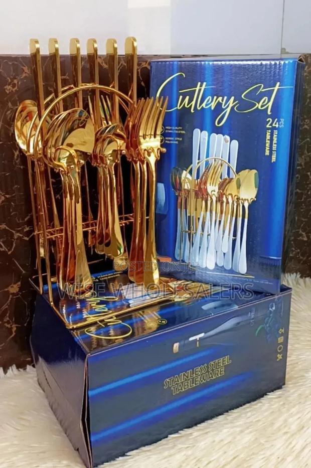 24pcs Gold Cutlery* ° • ° - main view