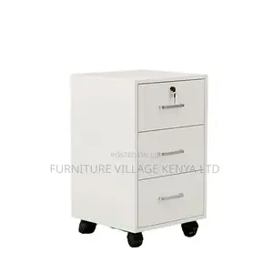 Modern Small Wood Vertical Filing Cabinet