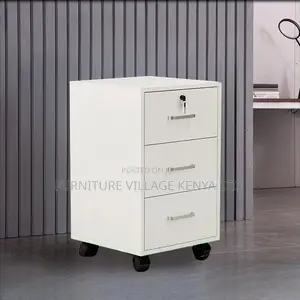 Modern Small Wood Vertical Filing Cabinet