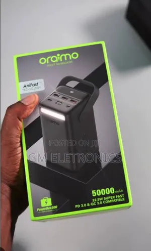 Brand New Oraimo 50000mah 22.5W Power Bank.(Original)