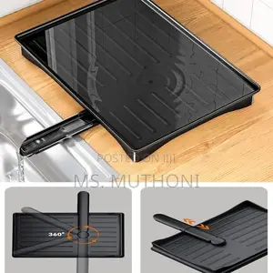 2 Tier Foldable Dish Drying Rack With Drip Tray