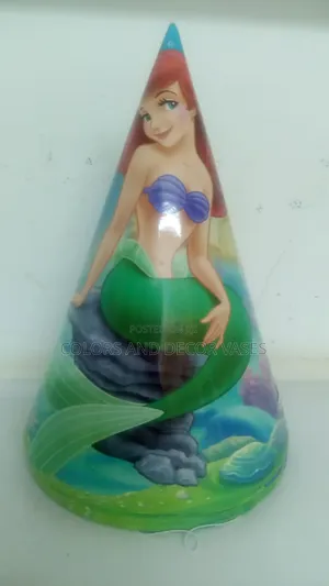Paper Party Hats 10pcs Themed Mermaid