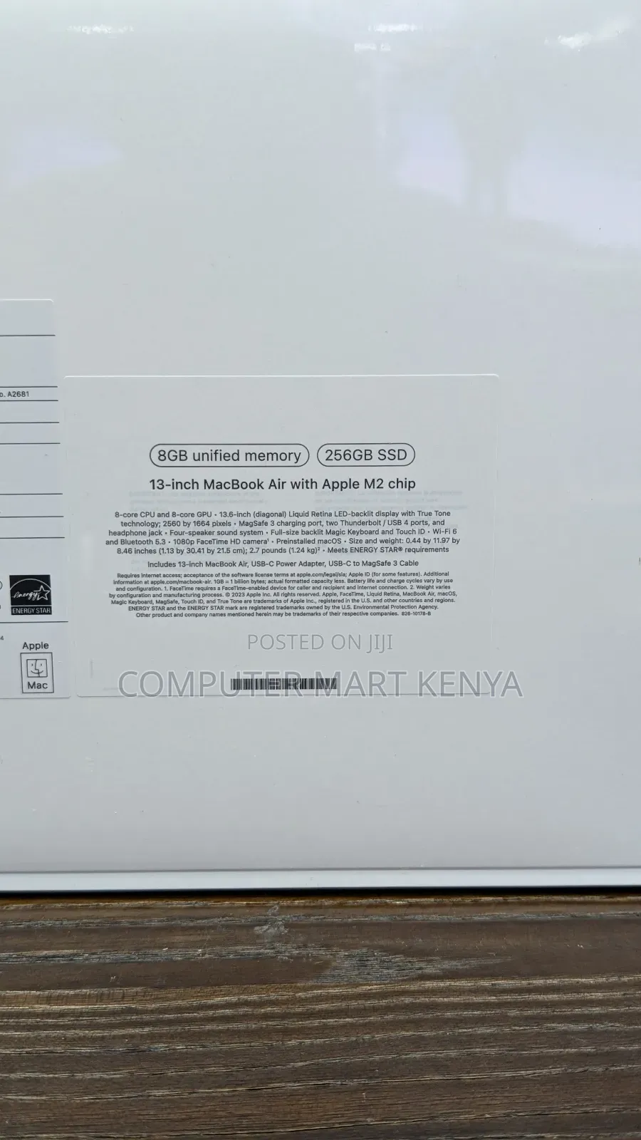 New Laptop Apple MacBook Air 8GB Apple M3 SSD 256GB