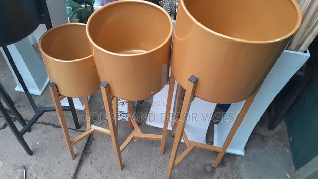 Gold Vases on Stands - main view