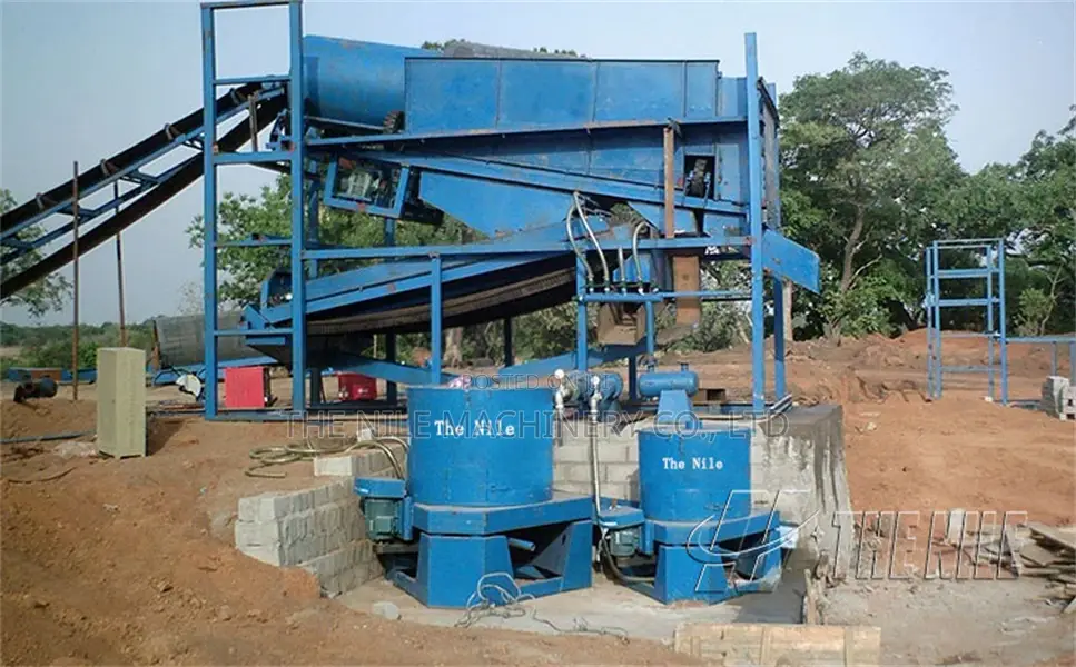 Gravity Separation 50t/H Placer Gold Trommel Washing Plant