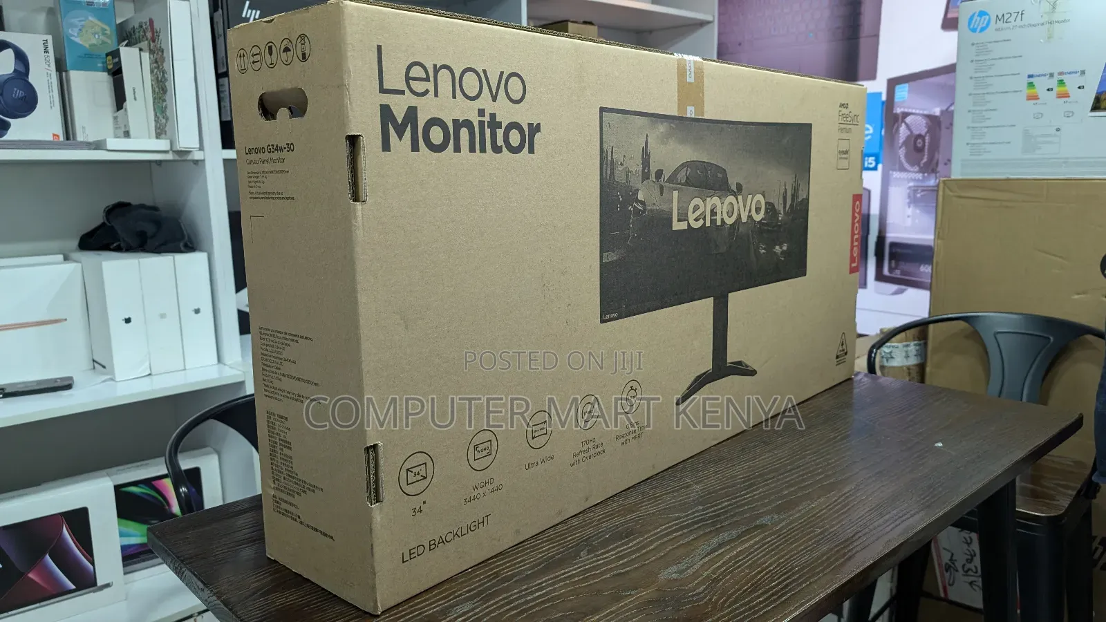 Lenovo G34w-30 Curved Panel Monitor