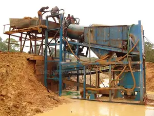 50-200tph Alluvial Gold Washing Plant With Jigger Machine