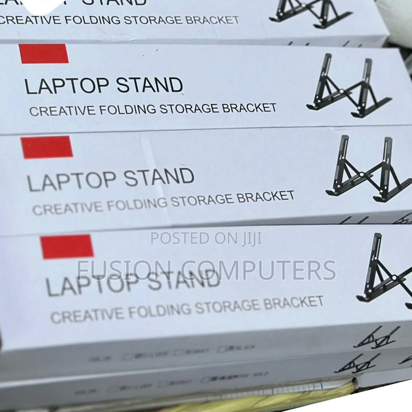 Creative Folding Storage Bracket Laptop Stand (Aluminium)