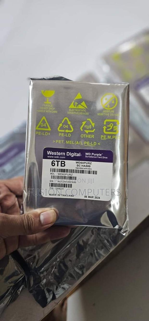 WD Purple 6TB Surveillance Internal Hard Disk Drive - thumbnail 2