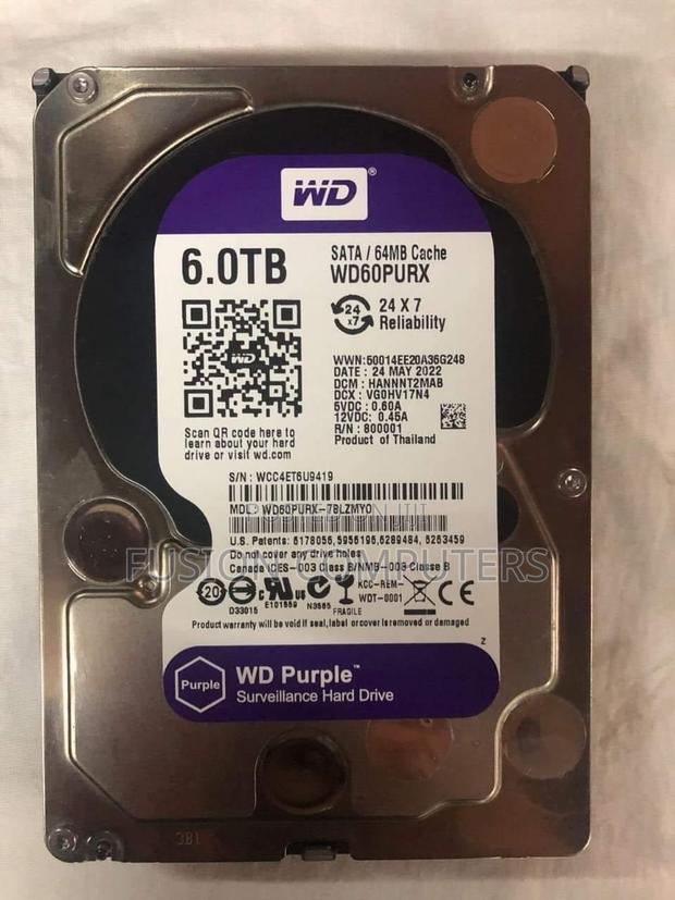 WD Purple 6TB Surveillance Internal Hard Disk Drive - thumbnail 3