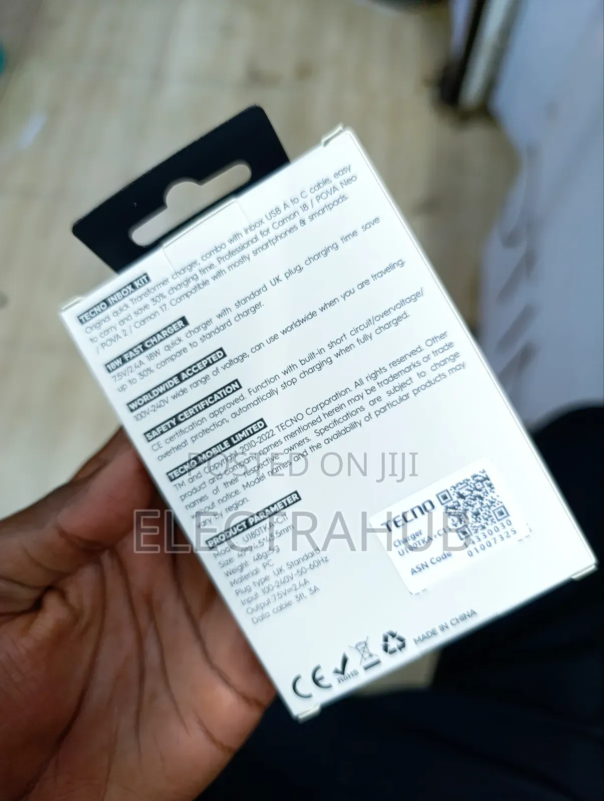 Tecno 18w Usb-a Port New Sealed in a Shop