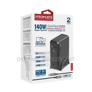Promate Ganport-140w Charging Station Super-Speed Charger