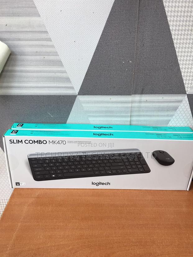 Logitech M470 Keyboard/Mouse Bundle Graphite Wireless Slim