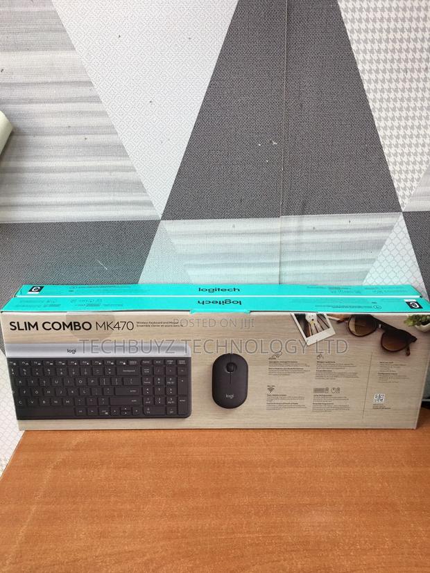 Logitech M470 Keyboard/Mouse Bundle Graphite Wireless Slim - thumbnail 2
