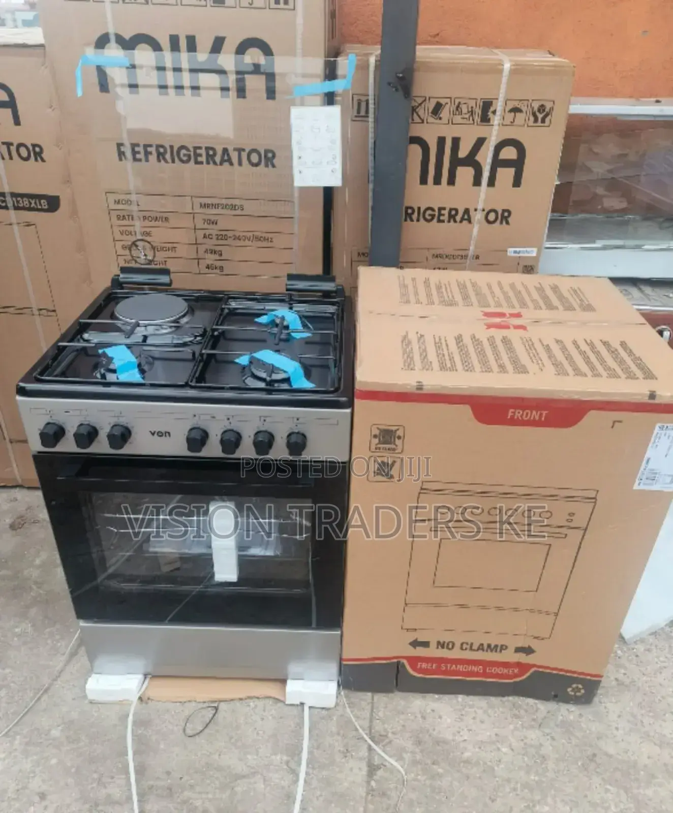 60*60 VON Cooker 3gas+ 1hp- VAC6SV31UY Standing Cooker