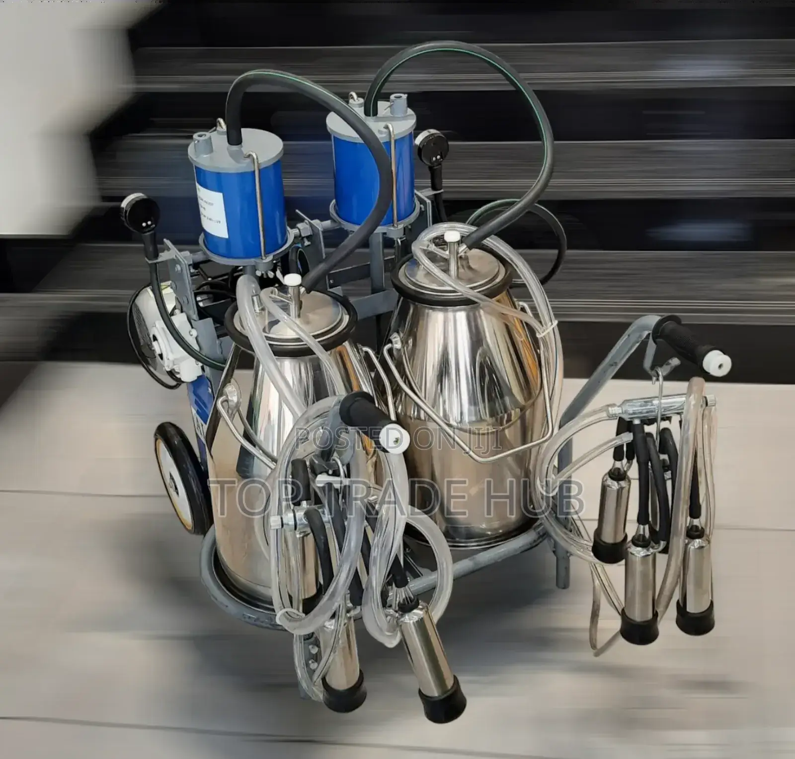 Milano Double Barrel Cow Milking Machine 50L Capacity