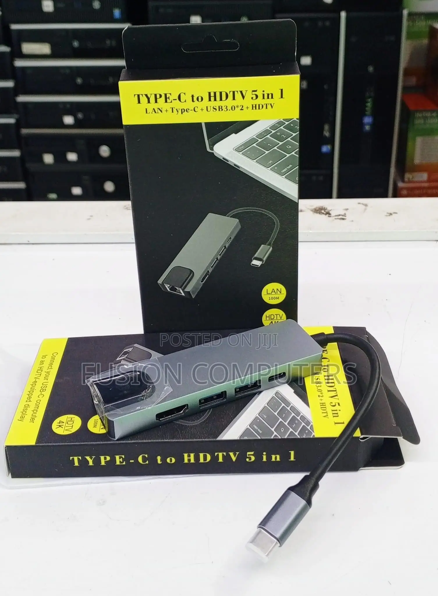 Type C Adapter 5-N-1 USB 3.0 USBC to HDTV Supports 