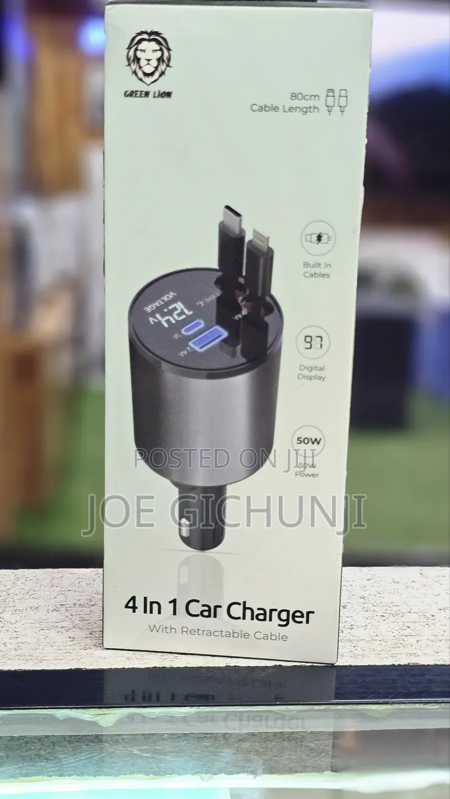 Green Lion 4 in 1 Car Charger