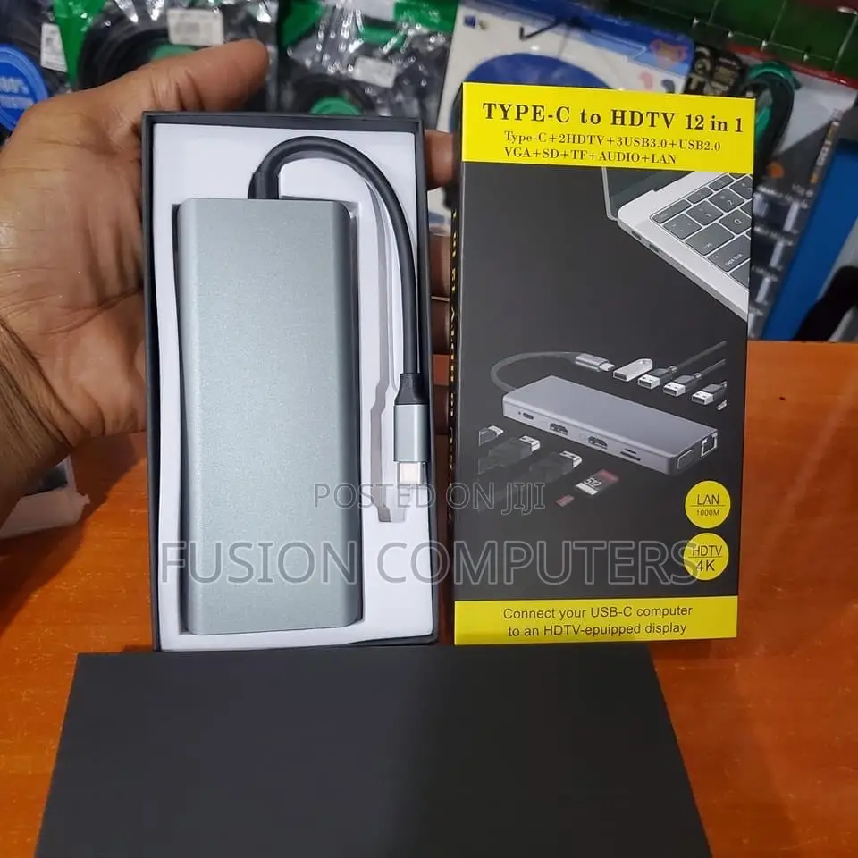 Type C to HDTV 12 in 1 USB Hub