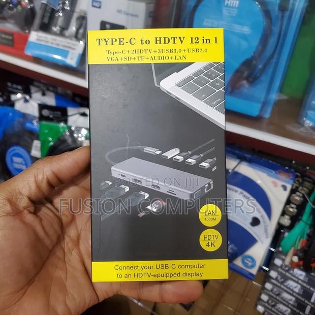 Type C to HDTV 12 in 1 USB Hub