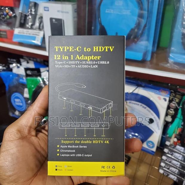 Type C to HDTV 12 in 1 USB Hub - thumbnail 2