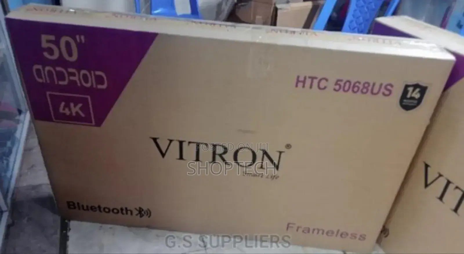 Tv 50" Vitron Frameless Smart Android Bt