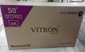 Tv 50" Vitron Frameless Smart Android Bt
