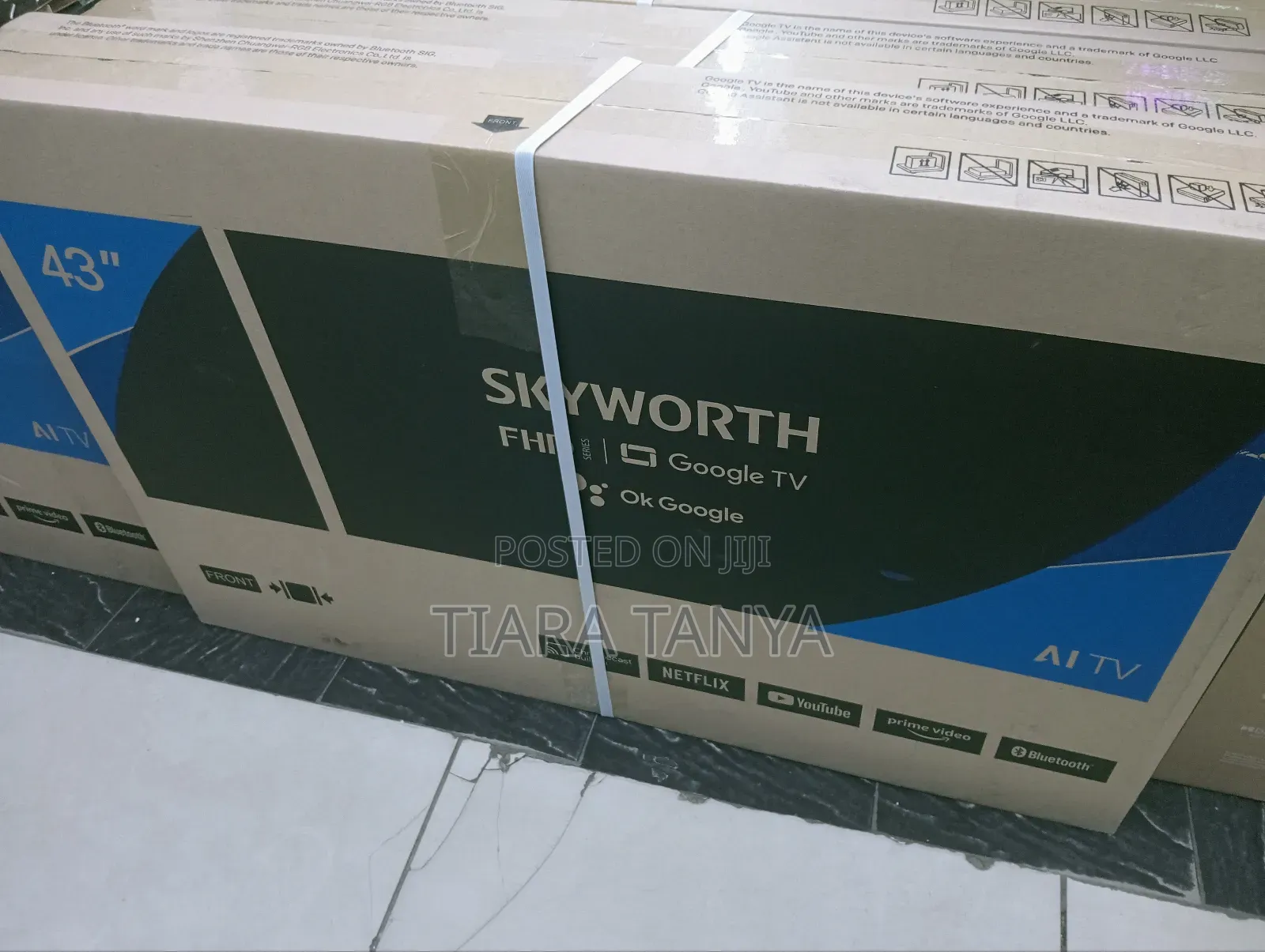 Skyworth 43" Smart Google Frameless Tv