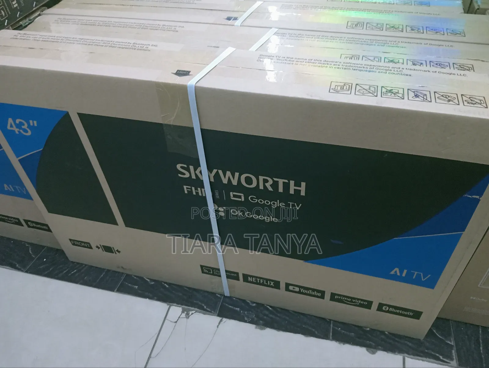 Skyworth 43" Smart Google Frameless Tv