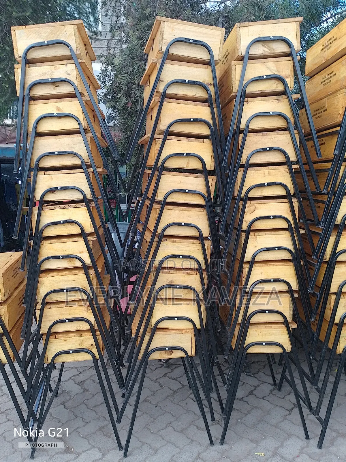 School Lockers and Chairs