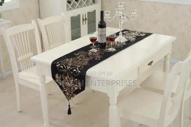 Flower Design Table Runner With Matching Mats - main view