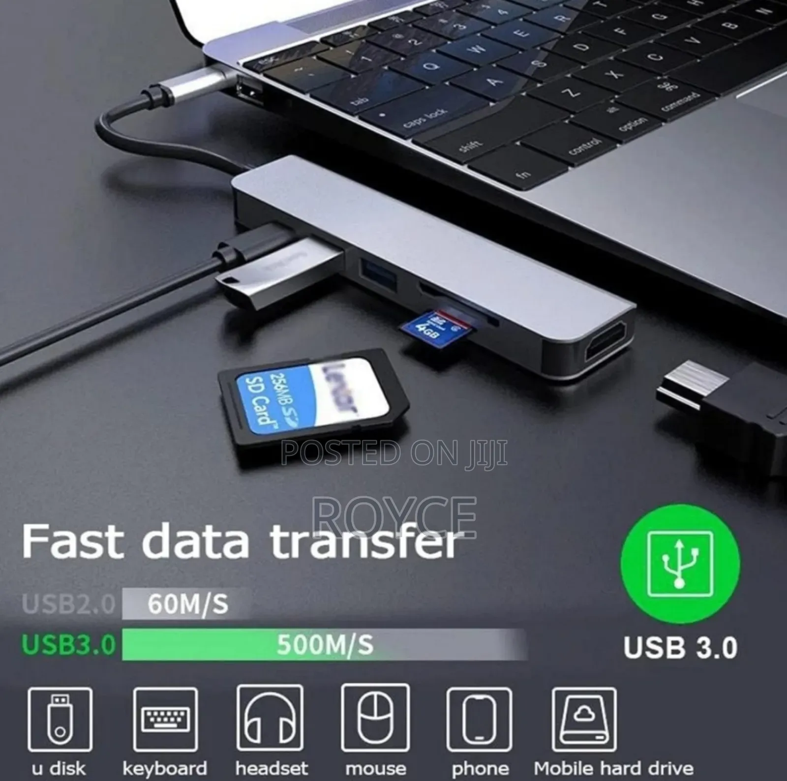 Type-C to HDTV 6 in 1