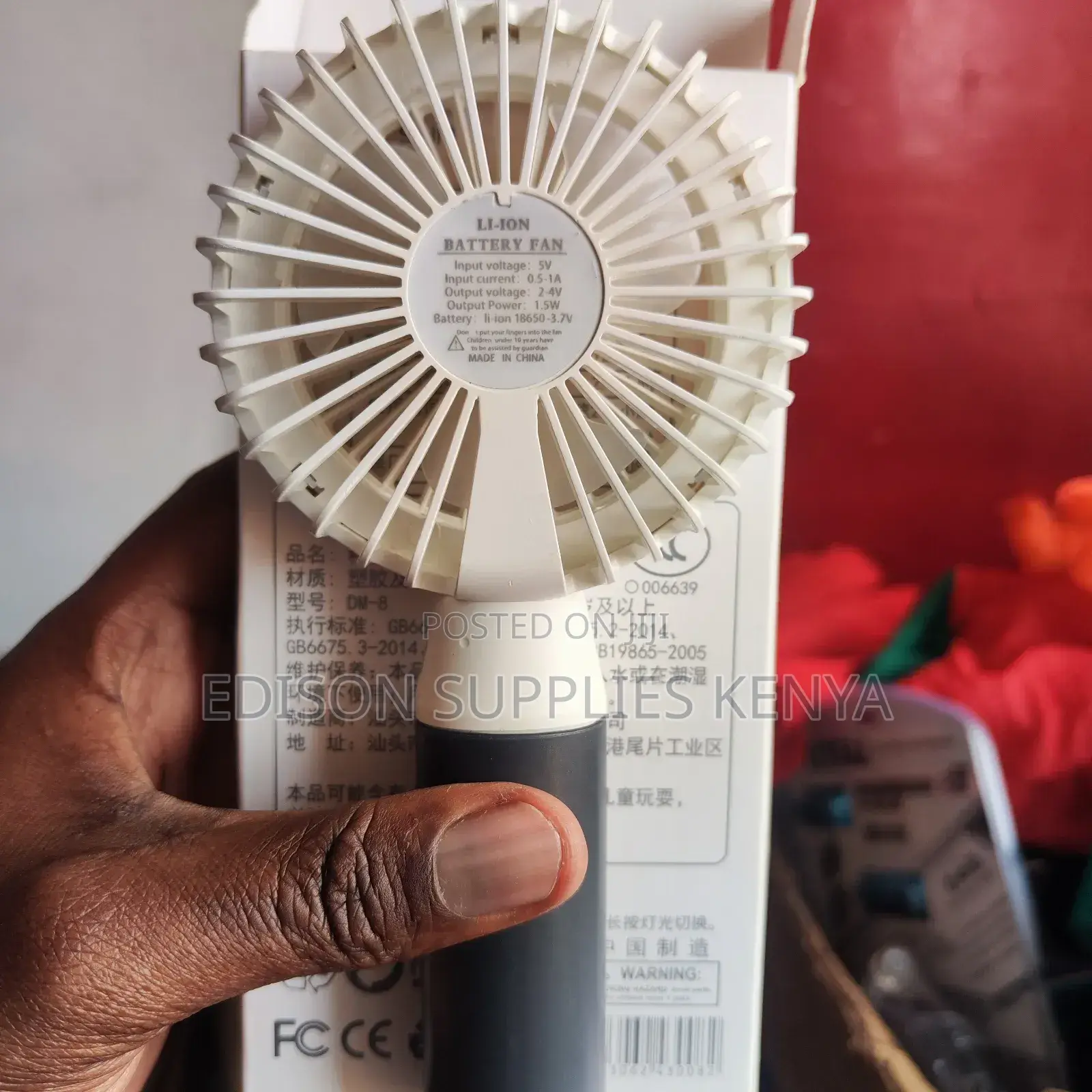 Rechargeable Hand Fan Wt Stand Portable Stylish Makeup Fans