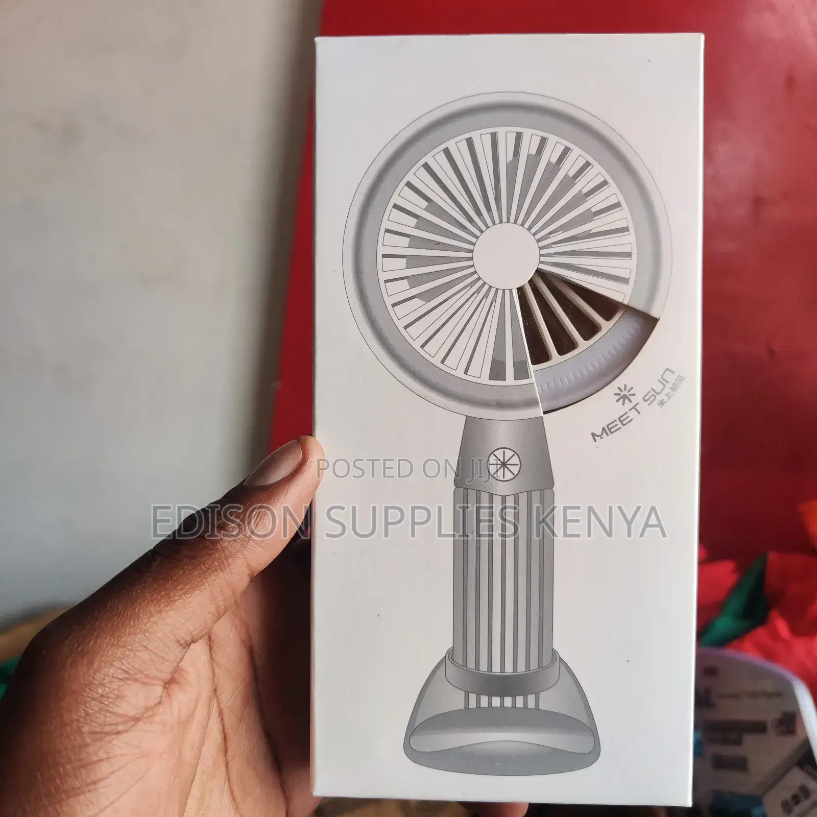 Rechargeable Hand Fan Wt Stand Portable Stylish Makeup Fans