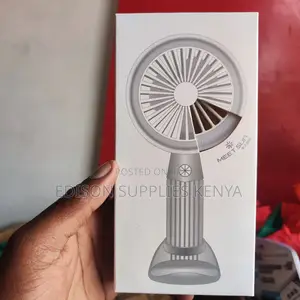 Rechargeable Hand Fan Wt Stand Portable Stylish Makeup Fans