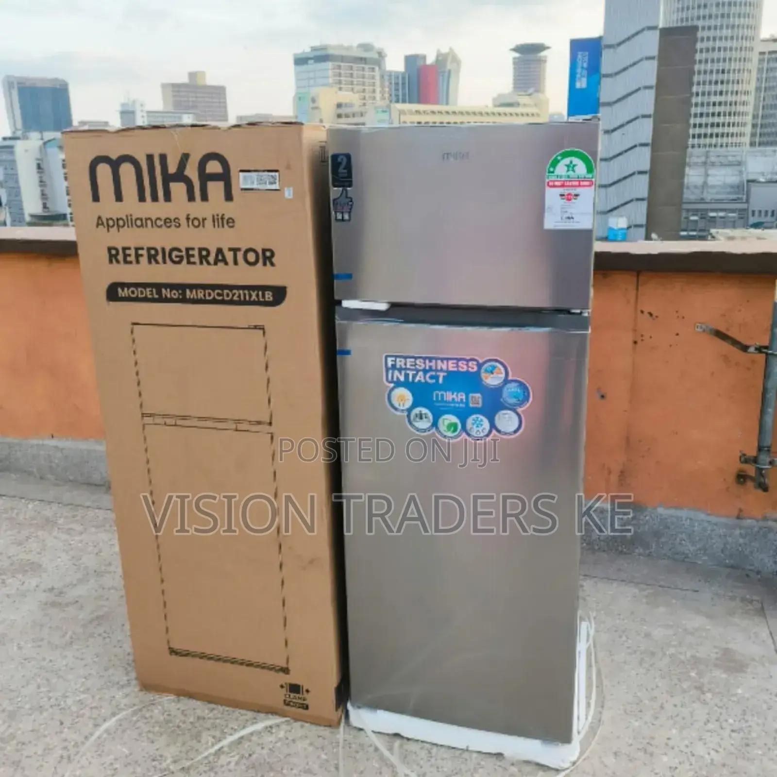 Fridge Fridge Mika 211litres Double Door Refrigerator