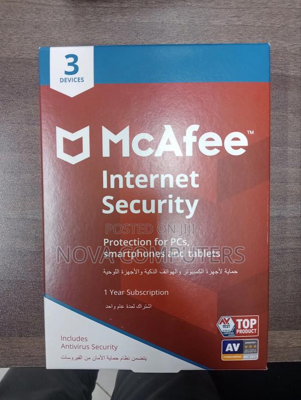 Mcafee 3 User Internet Security - main view