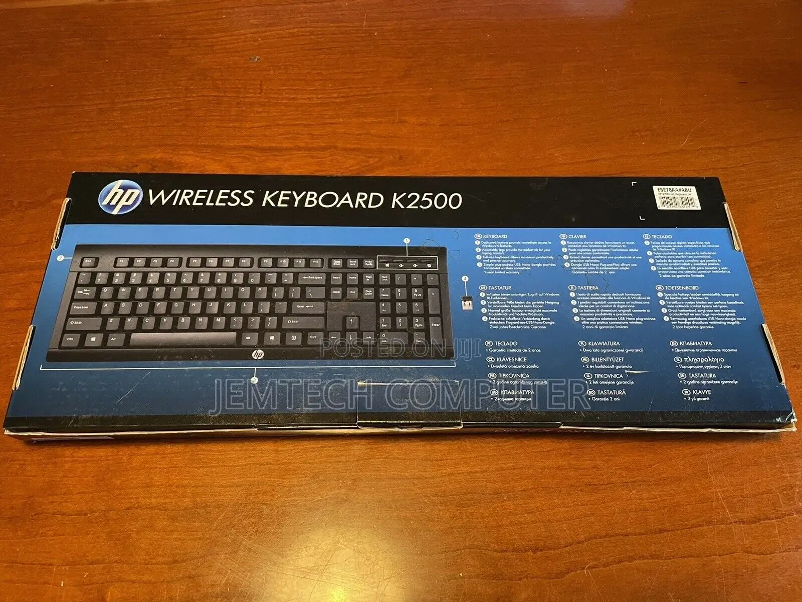 HP Wireless Keyboard (English Arabic) Black