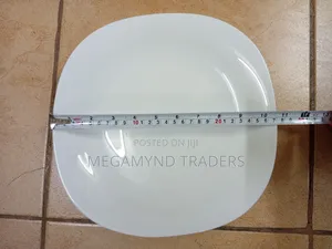 Square Dinner Plate/6pc White Plates
