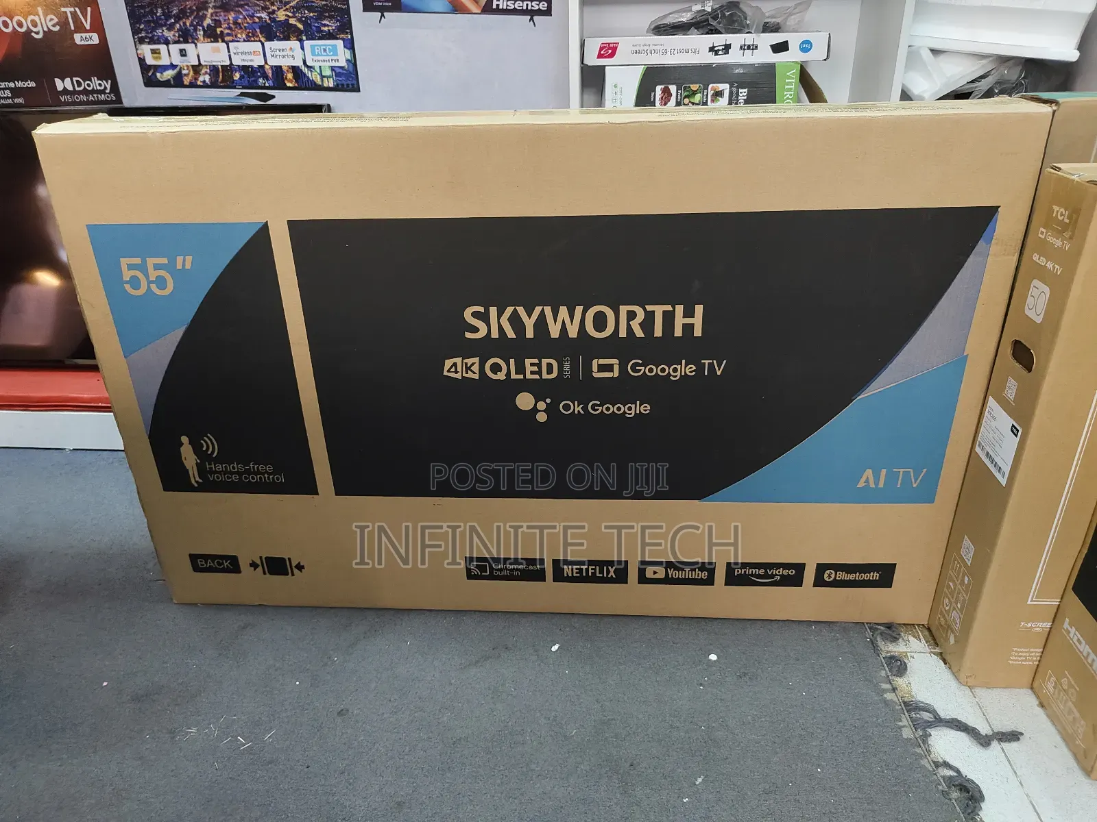 Skyworth 55 Inch Qled 55q6500g Tv Smart Google Tv Uhd 