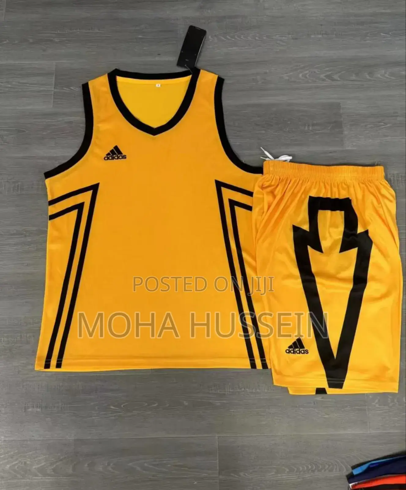 White Basketball  Uniforms Adidas