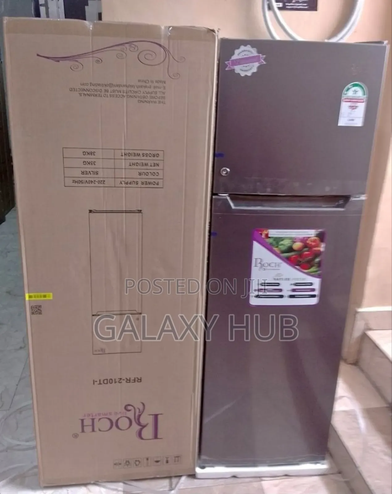 168 Litres Roch 210dt Double Door Refrigerator